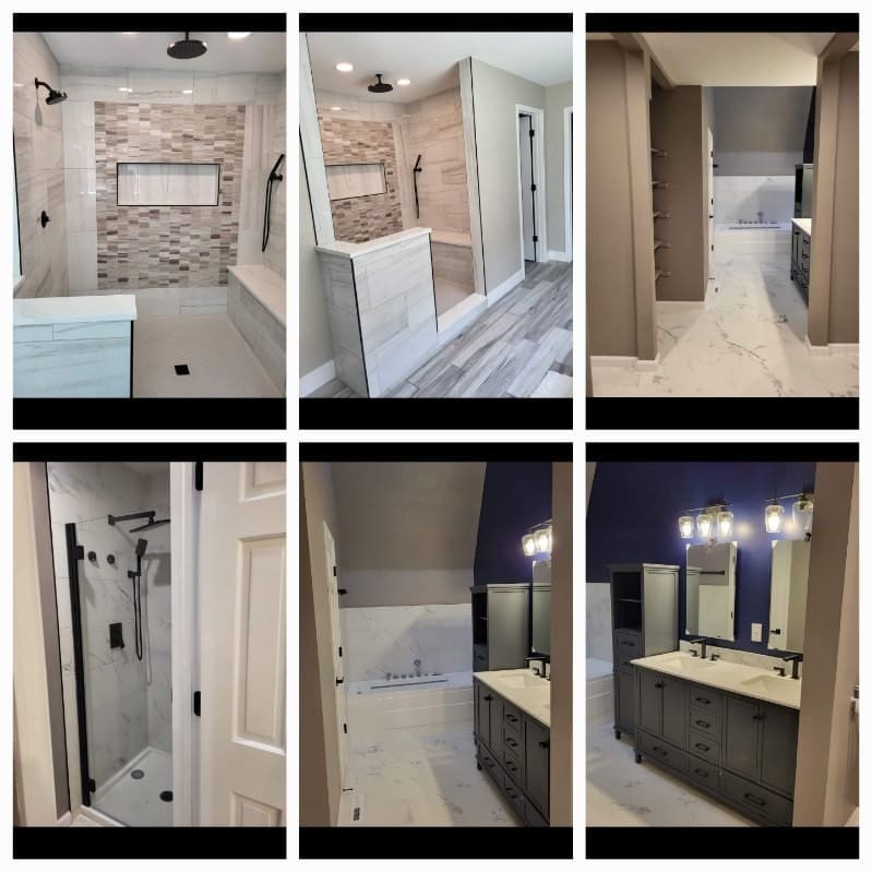 collage of remodeled home interiors